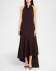 Milly Jade Cady Halter Dress- Dk Chocolate