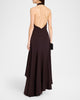 Milly Jade Cady Halter Dress- Dk Chocolate