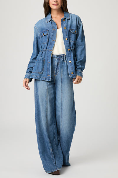 Cameron Wide Leg W/ Front Seams + Rounded Back Pockets - La Verne