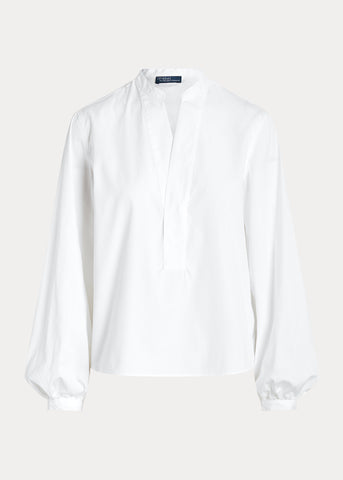RL Boxy Fit Cotton Blouson-Sleeve Shirt