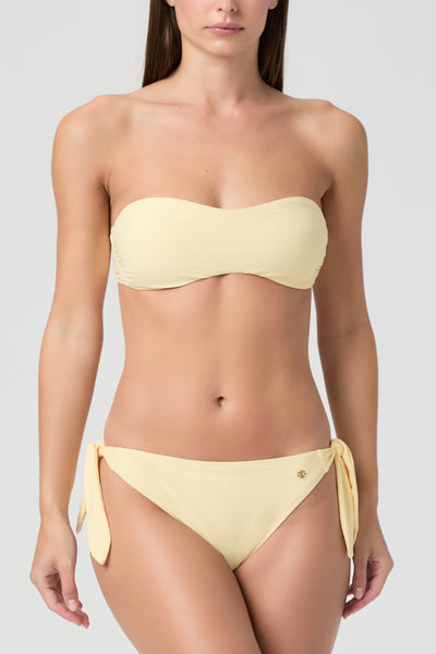 Libby Tie Front Bandeau - Sunshine Yellow