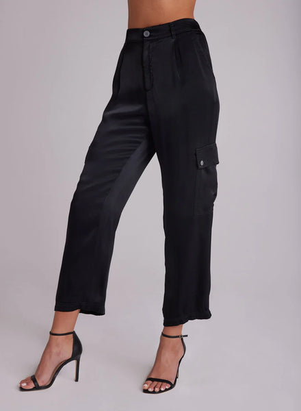 Bella Dahl Satin Cargo Trousers