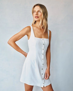 Bella Dahl Square Nk Button Front Mini Dress Bella Dahl Square Nk Button Front Mini Dress