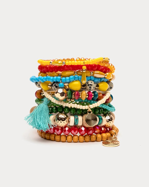 Frances Valentine Beaded Stacked Bracelets