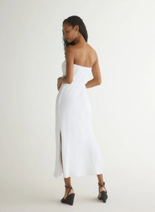 bella maxi dress Bella Dahl Strapless Bias Maxi Dress- White – By Request