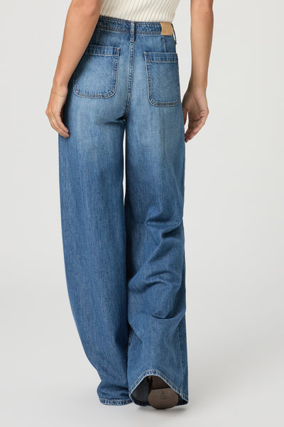 Cameron Wide Leg W/ Front Seams + Rounded Back Pockets - La Verne
