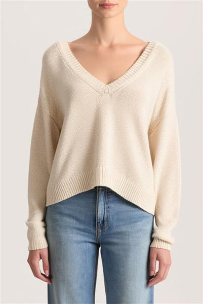Alice & Olivia Williams Easy Vnk Pullover- Oatmeal