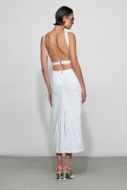 Et Ochs Farley Midi Denim Dress- Off White