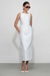Et Ochs Farley Midi Denim Dress- Off White