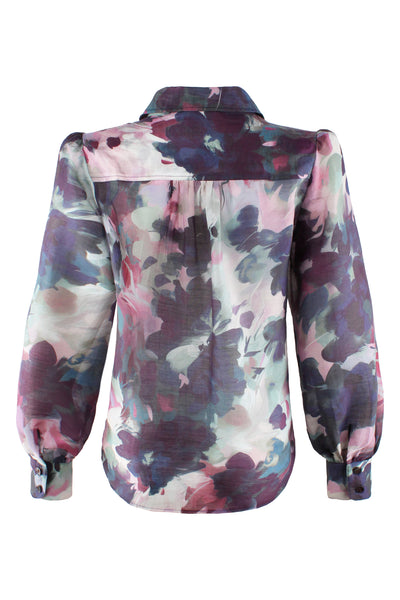 COLLETTE BLOUSE WATERCOLOR FOREST