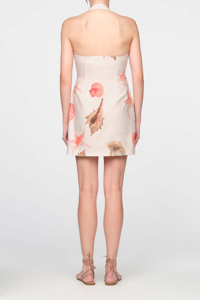 Quinley Halter Wrap Mini Dress