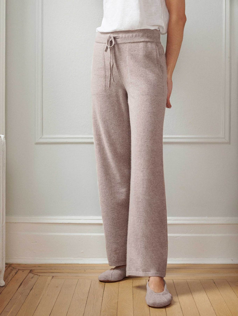 Italian Cashmere Blend Rib Knit Lounge Pants – varyformdesign