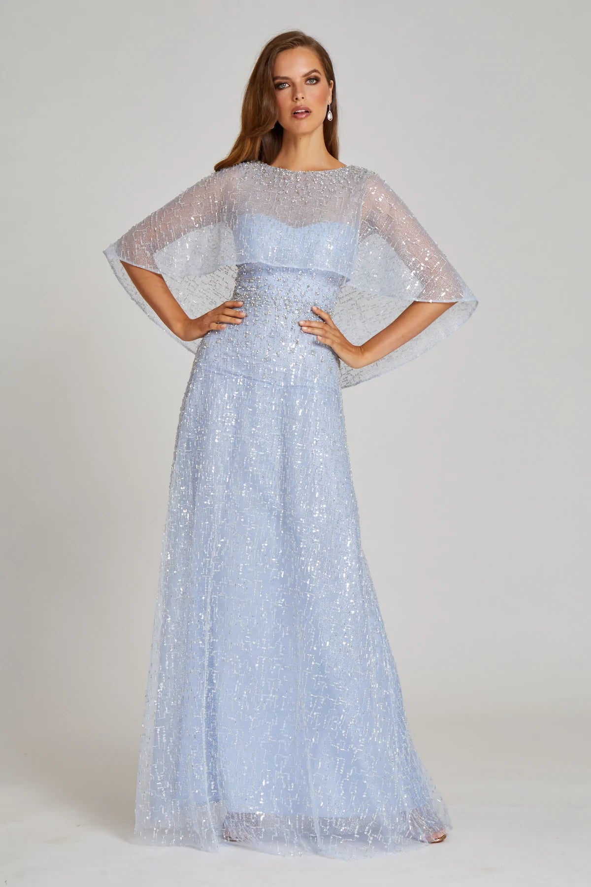 Evening Gown Teri Jon Lace Dress Teri Jon Beaded Mesh Caplet Gown Evening Gown Teri Jon Lace Dress Teri Jon Beaded Mesh Caplet Gown