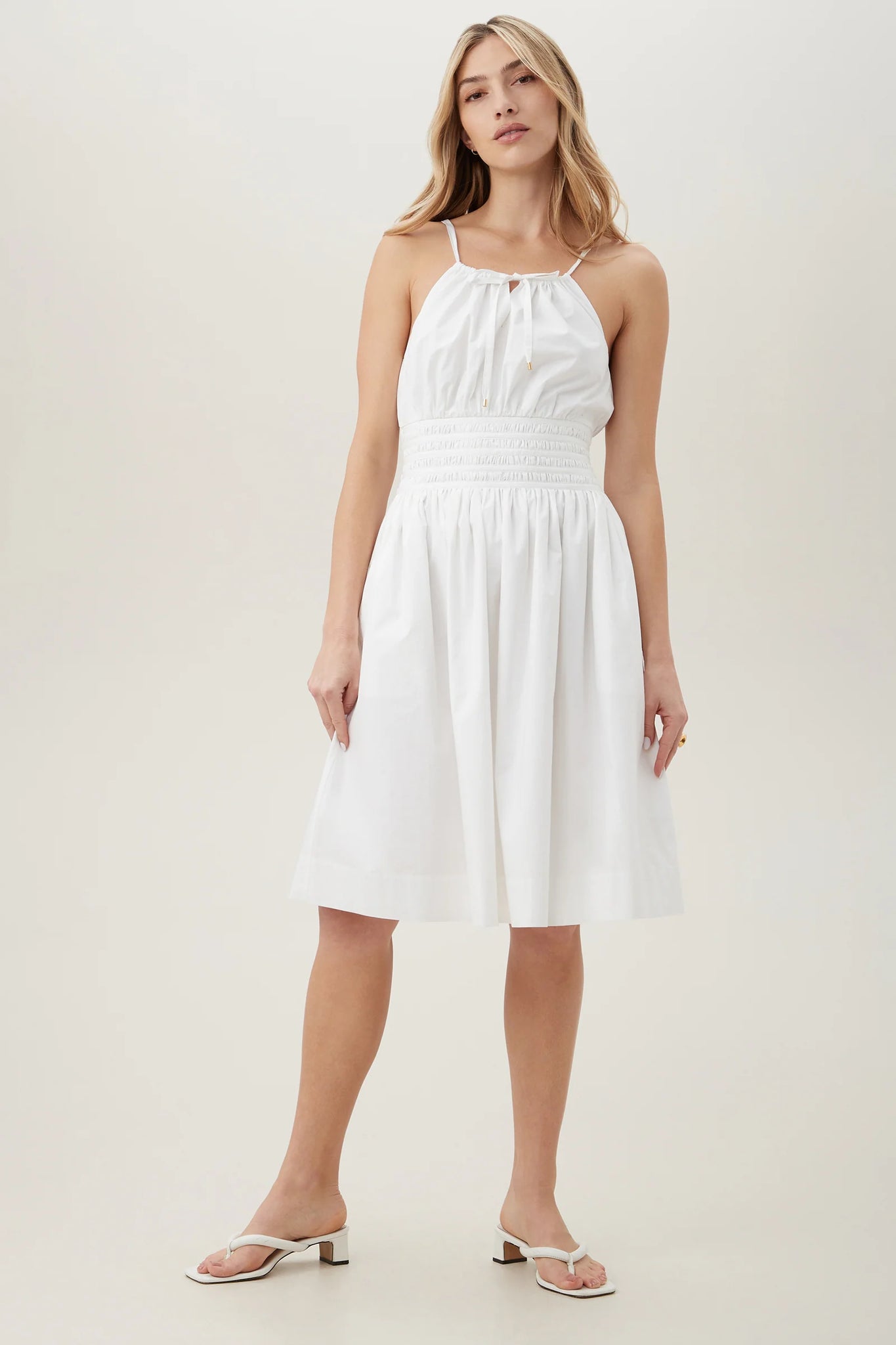 Trina turk top white dress