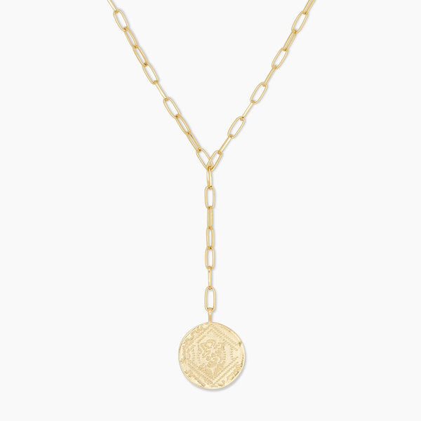 Ana Coin Lariat- Gold