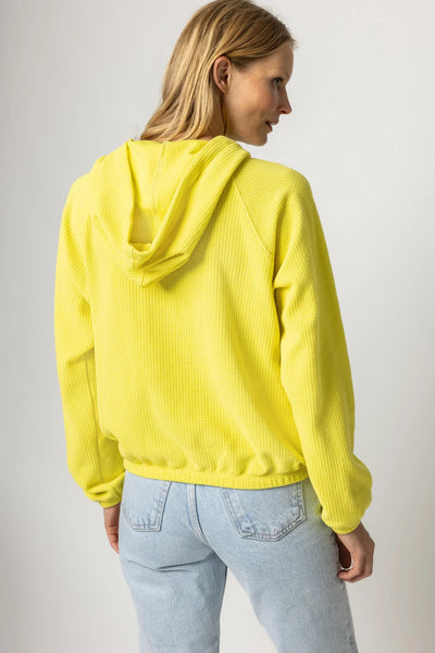Zip Front Hoodie - Canary