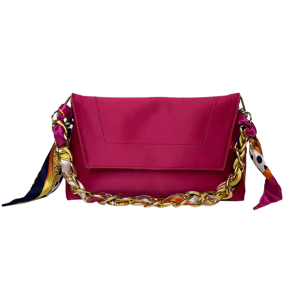 Ah-Dorned Selena Handbag With Scarf Handle