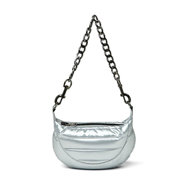 Tiny Dancer Handbag- Silver Liquid