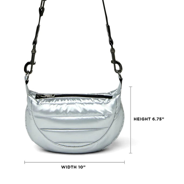 Tiny Dancer Handbag- Silver Liquid
