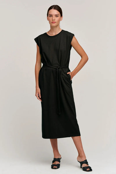 Kenny Knit Sleeveless Dress- Black