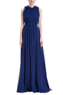Ruffle Trim Halter Dress